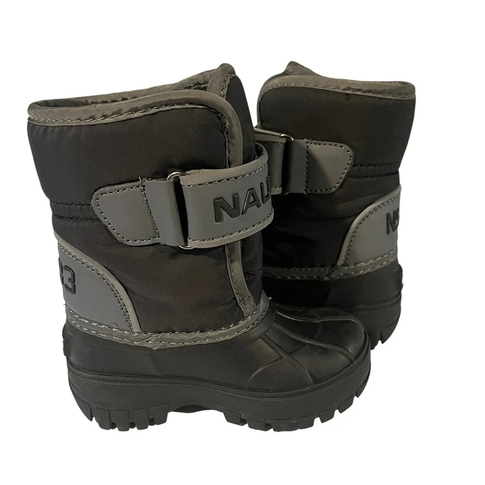 Nautica‎ Albermarle 2 Toddler Sz 6 Black and Grey Winter Boots